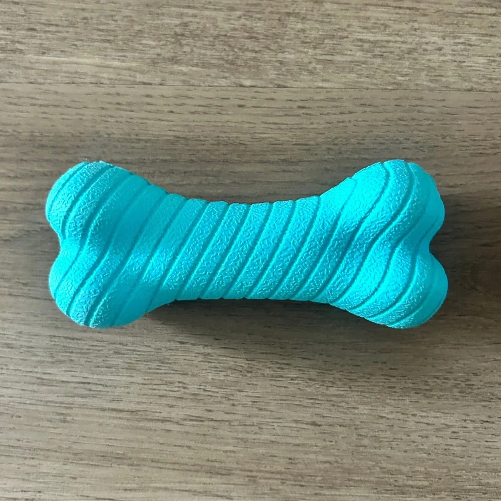 Playology Dual Layer Bone Dog Toy – Blue | NWOT
